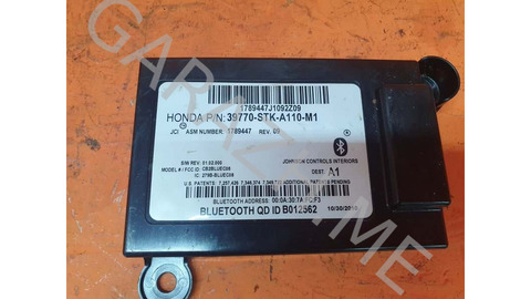 Блок Bluetooth Acura Rdx 2011 39770STKA110M1 TB1 2.3