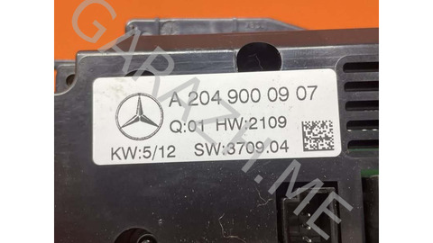 Блок климат-контроля Mercedes-Benz Glk 2012 A2049000907 X204 3.5