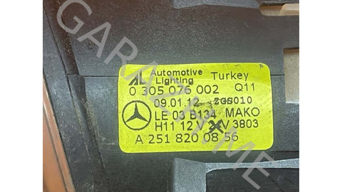 Фара противотуманная ПТФ Mercedes-Benz Glk 2012 A2518200856 X204 3.5, передняя правая