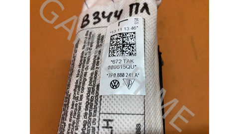 Подушка безопасности боковая Porsche Cayenne 2014 7P0880241A 958 4.8, передняя левая