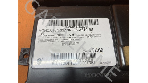 Блок Bluetooth Acura Mdx 2016 39770TZ5A610M1 YD3 J35Y5